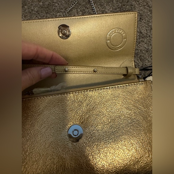 Ted Baker London Cyra metallic leather crossbody bag NWT - Picture 10 of 14